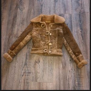 CINDY SPOLEK Handmade Sheepskin Shearling Jacket